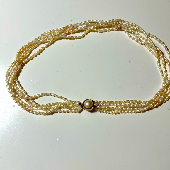 Vintage Pearl Necklace | Fresh Water Pearls - Picture 4 of 10